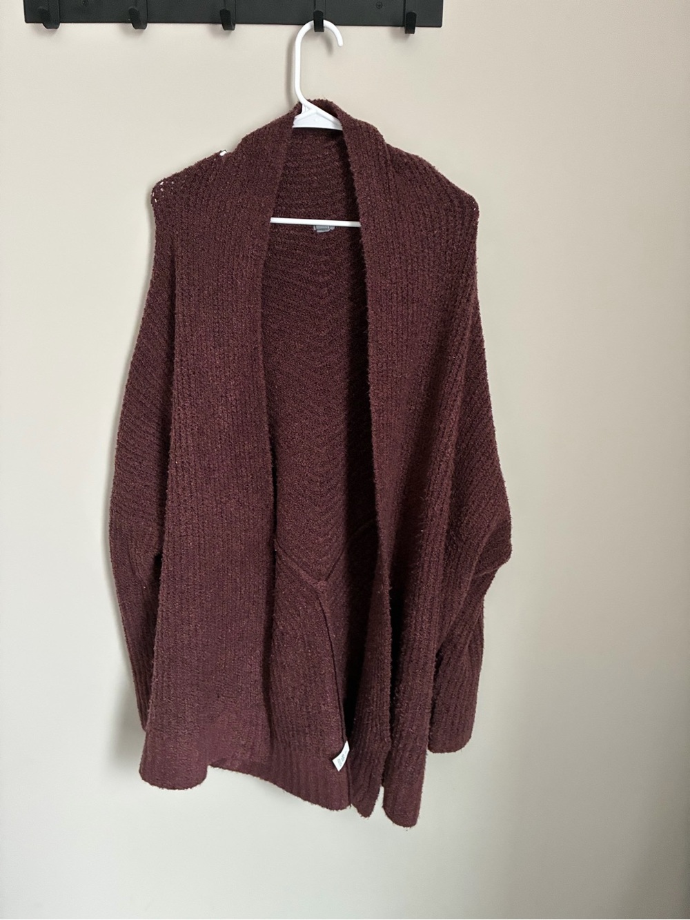 Aerie Brown Oversized Wrap Cardigan Size Small